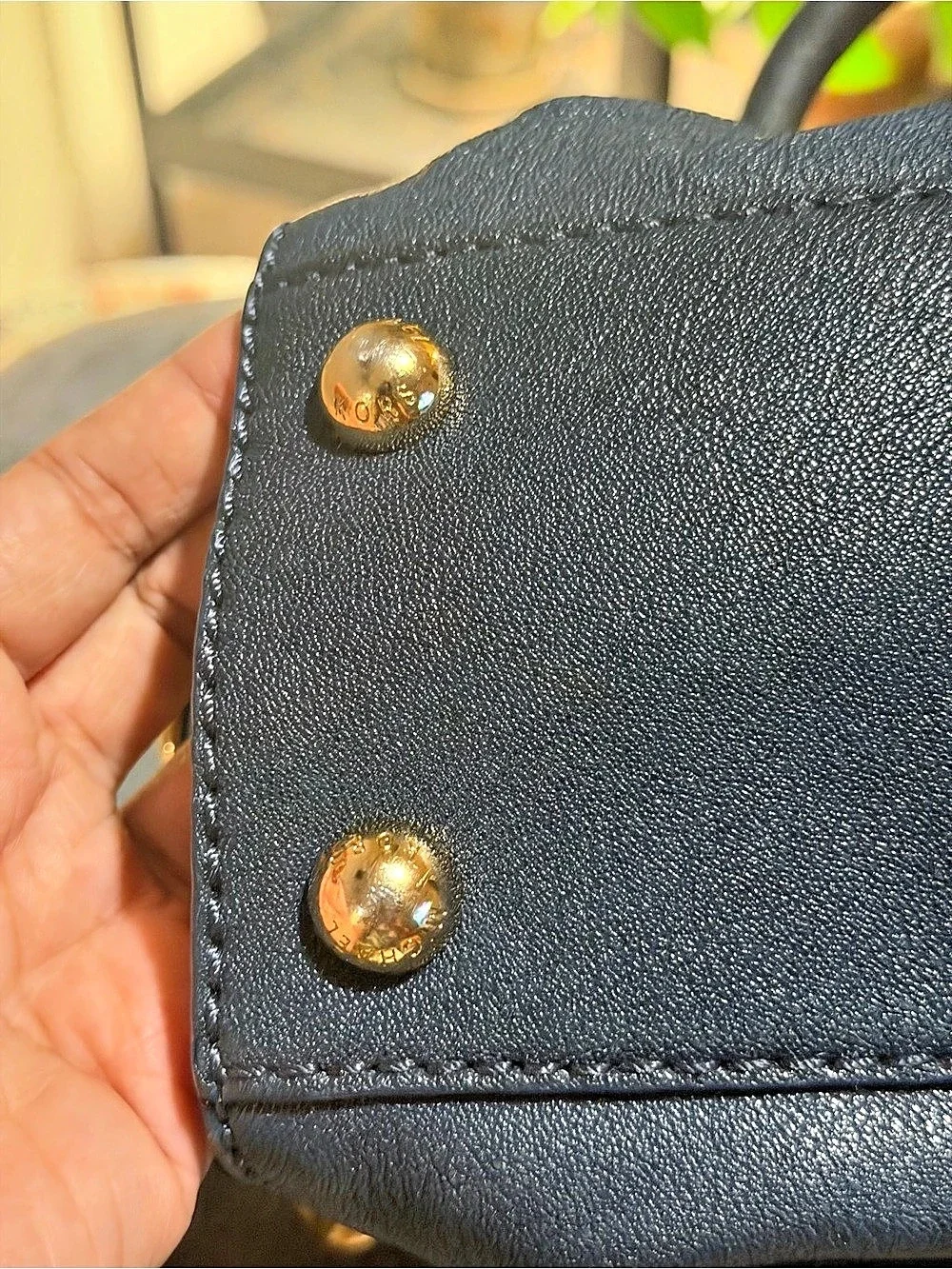 Michael Kors Hamilton Satchel Blue Shoulder Bag